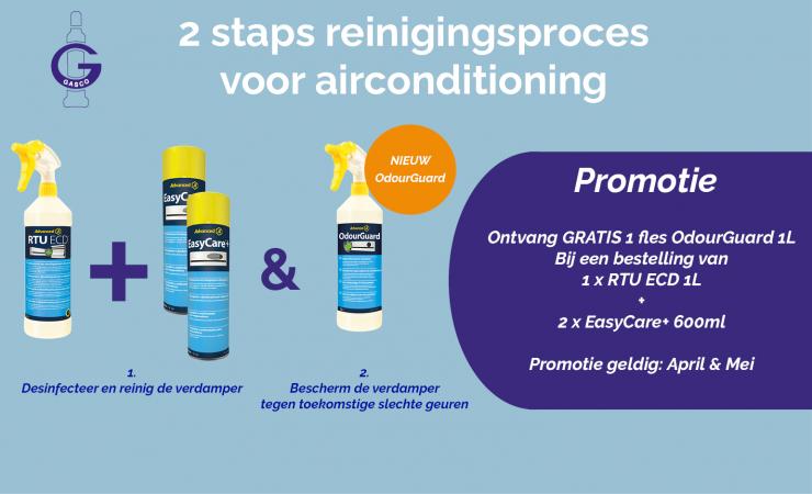 Advanced promotie: 2 staps reinigingsproces voor airconditioning